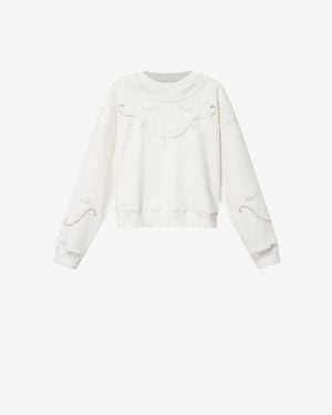 Isabel Marant Vella Sweat Shirt - White