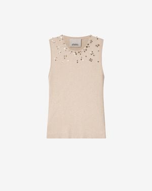 Isabel Marant Apoline Silk Sweater - White