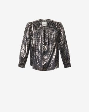 Isabel Marant Farali Silk Top - Black