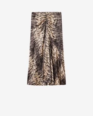 Isabel Marant Laren Silk Skirt - Natural
