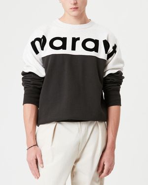 Isabel Marant Logo-print Crewneck Sweatshirt - White