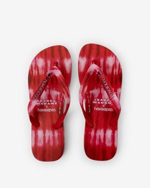 Isabel Marant Havaianas Ikat Print Sandals - Red