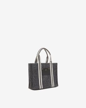 Isabel Marant Aruba Small Handtasche Aus Wolle - Weiß