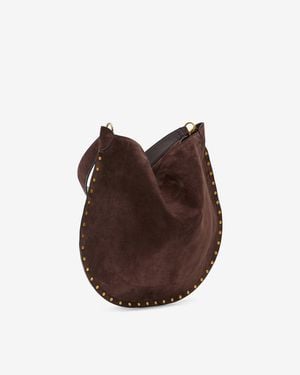 Isabel Marant Oskan Hobo Soft Shoulder Bag - Braun
