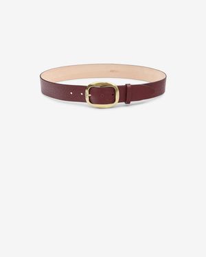 Isabel Marant Dara Leather Belt - White