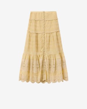 Isabel Marant Marant Etoile Paoline Organic Cotton Skirt - Yellow