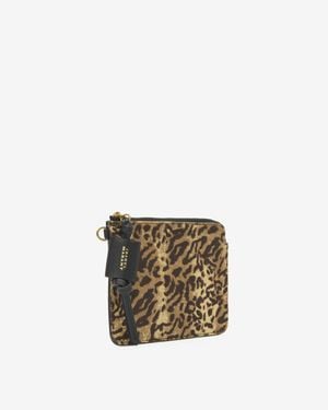 Isabel Marant Reißverschluss-Pochette Oskan Pony Aus Leder - Weiß