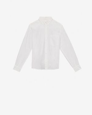 Isabel Marant Long-Sleeve Button-Down Shirt With Classic Collar - White