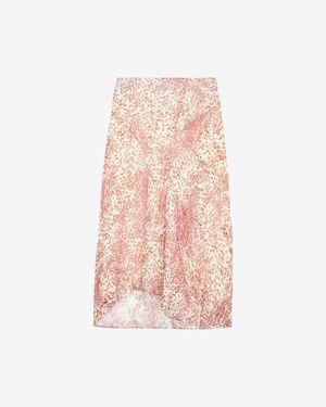 Isabel Marant Ruby And Abstract Lisanne Midi Skirt - Pink