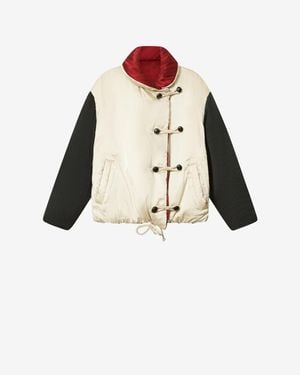 Isabel Marant Bleza Silk Coat - Natural
