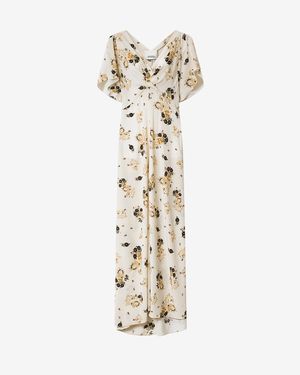Isabel Marant Falja Silk Dress - White
