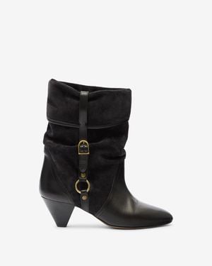 Isabel Marant Darner Buckle Boots - Black