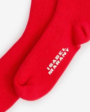 Isabel Marant Chaussettes Selveria - Rouge