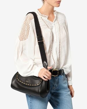 Isabel Marant Tasche Chany M Aus Leder - Weiß