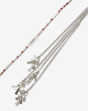 Isabel Marant Olathe Scarf Necklace - White