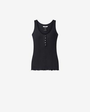 Isabel Marant Silk T-Shirt Helma - Black