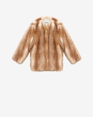 Isabel Marant Mantel Aglae Aus Faux Fur - Natur