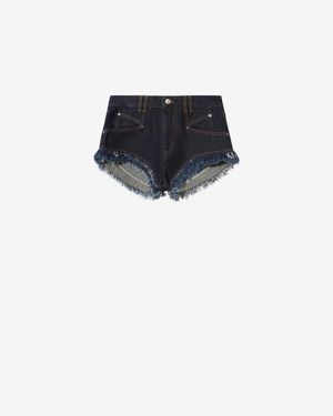 Isabel Marant Eneidala Denim Shorts - Black
