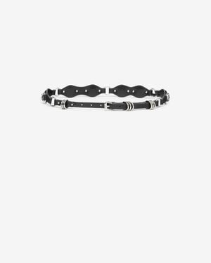Isabel Marant Bolton Leather Belt - White