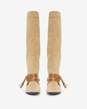 Isabel Marant Silmon High Boots - White