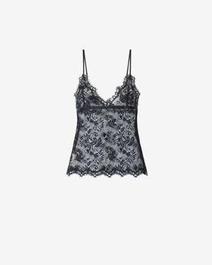 Isabel Marant Adiena Lace Top - Black