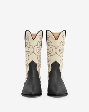 Isabel Marant Duerto Cowboy Boots - White