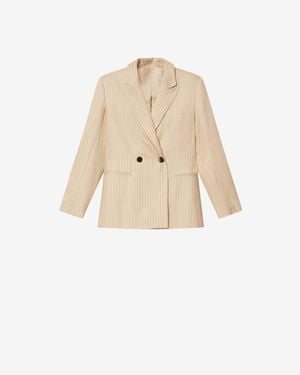 Isabel Marant Ranya Wool Jacket - Natural