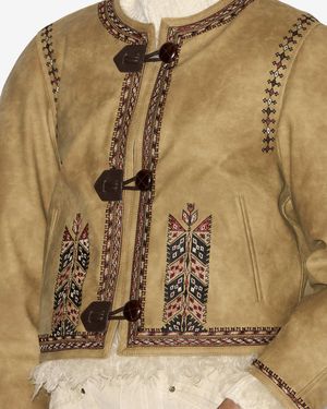 Isabel Marant Cely Jacket - Brown