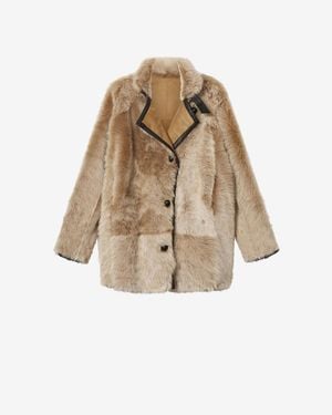 Isabel Marant Mantel Rema Aus Lammfell - Natur