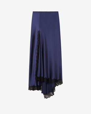 Isabel Marant Alexandra Silk Skirt - Blue