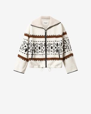 Isabel Marant Lijka Fleece Jacket - White