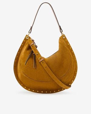 Isabel Marant Oskan Soft L Suede Bag - Orange