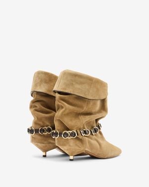 Isabel Marant Edrik Rings Boots - Natural