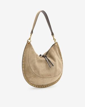 Isabel Marant Sac Oskan Soft L En Cuir Velours - Neutre