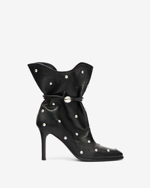 Isabel Marant Heeled Ankle Boots 'Lolya' - Black