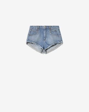 Isabel Marant Eneidala Denim Shorts - Blue