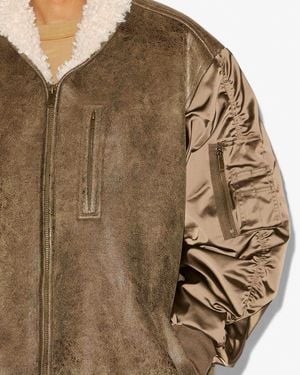 Isabel Marant Cappotto Evina - Marrone