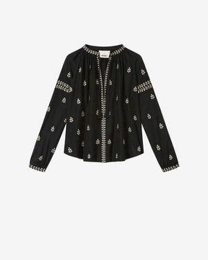 Isabel Marant Rodis Silk Blouse - Black