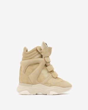 Isabel Marant Balskee Suede Trainers - Natural
