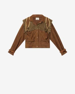 Isabel Marant Kayae Leather Jacket - Brown