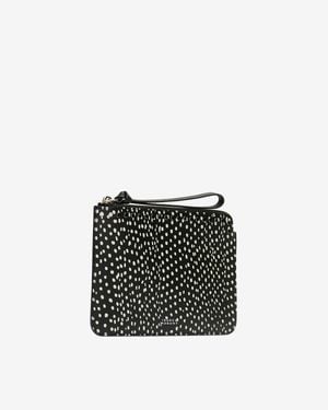 Isabel Marant Oskan Polka Flat Pouch - Black