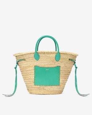 Isabel Marant Cadix Basket Bag - Blue