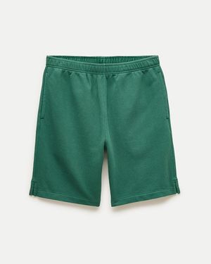 J.Crew "7.5" Washed Court Terry Short" - Green