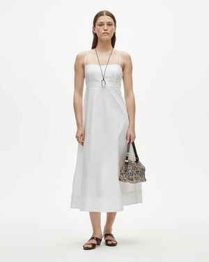 J.Crew Petite Empire-Waist Dress - White