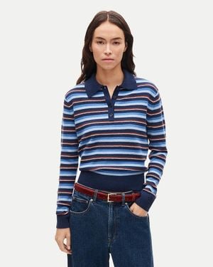 J.Crew Cashmere Sweater-Polo - Blue