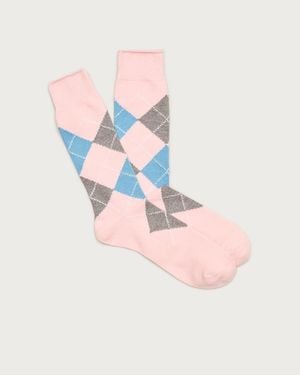 J.Crew Argyle Socks - Pink