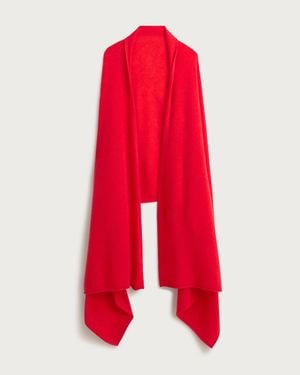 J.Crew Oversized Cashmere Wrap - Red