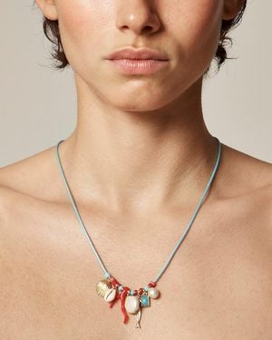 J.Crew Beaded Nautical Charm Necklace - Natural