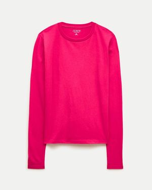 J.Crew Vintage Jersey Long-Sleeve T-Shirt - Pink