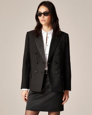 J.Crew Double-Breasted Blazer - Black